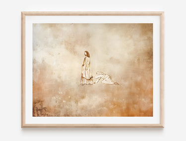 Jesus healing the bleeding woman Digital download printable art #4